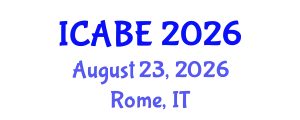 International Conference on Accounting, Business and Economics (ICABE) August 23, 2026 - Rome, Italy