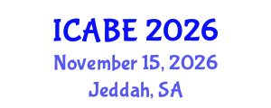 International Conference on Accounting, Business and Economics (ICABE) November 15, 2026 - Jeddah, Saudi Arabia
