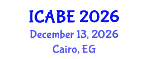 International Conference on Accounting, Business and Economics (ICABE) December 13, 2026 - Cairo, Egypt