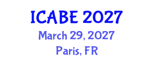 International Conference on Accounting, Business and Economics (ICABE) March 29, 2027 - Paris, France