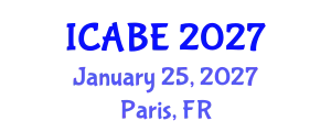 International Conference on Accounting, Business and Economics (ICABE) January 25, 2027 - Paris, France