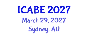 International Conference on Accounting, Business and Economics (ICABE) March 29, 2027 - Sydney, Australia