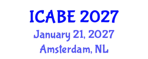 International Conference on Accounting, Business and Economics (ICABE) January 21, 2027 - Amsterdam, Netherlands
