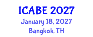 International Conference on Accounting, Business and Economics (ICABE) January 18, 2027 - Bangkok, Thailand