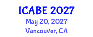 International Conference on Accounting, Business and Economics (ICABE) May 20, 2027 - Vancouver, Canada