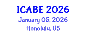 International Conference on Accounting, Business and Economics (ICABE) January 05, 2026 - Honolulu, United States