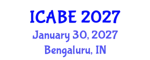 International Conference on Accounting, Business and Economics (ICABE) January 30, 2027 - Bengaluru, India