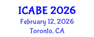 International Conference on Accounting, Business and Economics (ICABE) February 12, 2026 - Toronto, Canada