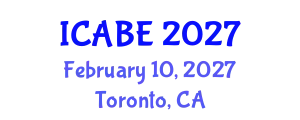 International Conference on Accounting, Business and Economics (ICABE) February 10, 2027 - Toronto, Canada