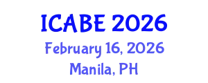 International Conference on Accounting, Business and Economics (ICABE) February 16, 2026 - Manila, Philippines