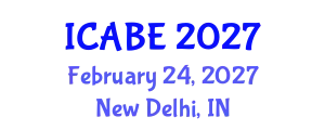 International Conference on Accounting, Business and Economics (ICABE) February 24, 2027 - New Delhi, India