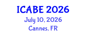 International Conference on Accounting, Business and Economics (ICABE) July 10, 2026 - Cannes, France