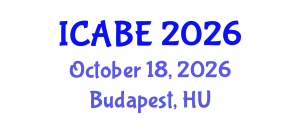 International Conference on Accounting, Business and Economics (ICABE) October 18, 2026 - Budapest, Hungary