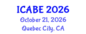 International Conference on Accounting, Business and Economics (ICABE) October 21, 2026 - Quebec City, Canada