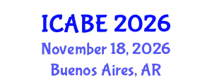 International Conference on Accounting, Business and Economics (ICABE) November 18, 2026 - Buenos Aires, Argentina
