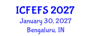International Conference on Forecasting Economic and Financial Systems (ICFEFS) January 30, 2027 - Bengaluru, India