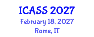 International Conference on Applied Social Science (ICASS) February 18, 2027 - Rome, Italy