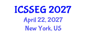 International Conference on Social Sciences, Economics and Geography (ICSSEG) April 22, 2027 - New York, United States