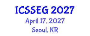 International Conference on Social Sciences, Economics and Geography (ICSSEG) April 17, 2027 - Seoul, Republic of Korea