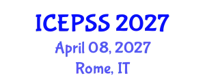 International Conference on Education, Policy and Social Sciences (ICEPSS) April 08, 2027 - Rome, Italy