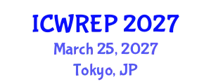 International Conference on Water Resource and Environmental Protection (ICWREP) March 25, 2027 - Tokyo, Japan