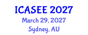 International Conference on Agriculture Science and Environment Engineering (ICASEE) March 29, 2027 - Sydney, Australia