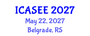 International Conference on Agriculture Science and Environment Engineering (ICASEE) May 22, 2027 - Belgrade, Serbia