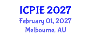 International Conference on Petroleum Industry and Energy (ICPIE) February 01, 2027 - Melbourne, Australia