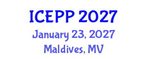 International Conference on Environment Pollution and Prevention (ICEPP) January 23, 2027 - Maldives, Maldives