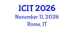 International Conference on Interpreting and Translation (ICIT) November 11, 2026 - Rome, Italy
