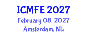 International Conference on Mathematical Finance and Economics (ICMFE) February 08, 2027 - Amsterdam, Netherlands