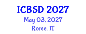 International Conference on Bioeconomy and Sustainable Development (ICBSD) May 03, 2027 - Rome, Italy