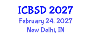 International Conference on Bioeconomy and Sustainable Development (ICBSD) February 24, 2027 - New Delhi, India