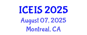 International Conference on Enterprise Information Systems (ICEIS) August 07, 2025 - Montreal, Canada