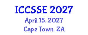 International Conference on Computer Sciences and Software Engineering (ICCSSE) April 15, 2027 - Cape Town, South Africa