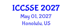 International Conference on Computer Sciences and Software Engineering (ICCSSE) May 01, 2027 - Honolulu, United States