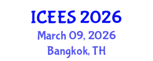 International Conference on Earthquake Engineering and Seismology (ICEES) March 09, 2026 - Bangkok, Thailand