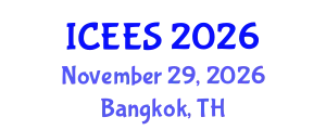 International Conference on Earthquake Engineering and Seismology (ICEES) November 29, 2026 - Bangkok, Thailand