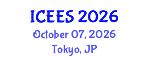 International Conference on Earthquake Engineering and Seismology (ICEES) October 07, 2026 - Tokyo, Japan