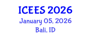 International Conference on Earthquake Engineering and Seismology (ICEES) January 05, 2026 - Bali, Indonesia