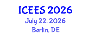 International Conference on Earthquake Engineering and Seismology (ICEES) July 22, 2026 - Berlin, Germany