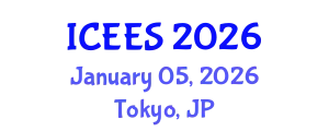 International Conference on Earthquake Engineering and Seismology (ICEES) January 05, 2026 - Tokyo, Japan