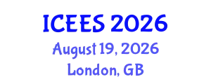 International Conference on Earthquake Engineering and Seismology (ICEES) August 19, 2026 - London, United Kingdom