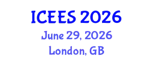 International Conference on Earthquake Engineering and Seismology (ICEES) June 29, 2026 - London, United Kingdom