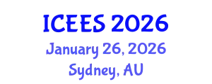 International Conference on Earthquake Engineering and Seismology (ICEES) January 26, 2026 - Sydney, Australia