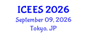 International Conference on Earthquake Engineering and Seismology (ICEES) September 09, 2026 - Tokyo, Japan