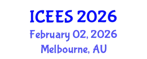 International Conference on Earthquake Engineering and Seismology (ICEES) February 02, 2026 - Melbourne, Australia