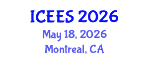 International Conference on Earthquake Engineering and Seismology (ICEES) May 18, 2026 - Montreal, Canada