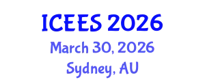 International Conference on Earthquake Engineering and Seismology (ICEES) March 30, 2026 - Sydney, Australia