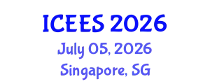 International Conference on Earthquake Engineering and Seismology (ICEES) July 05, 2026 - Singapore, Singapore